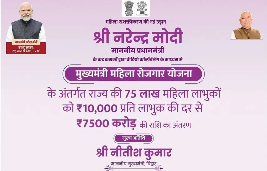 bihar mukhyamantri mahila rojgar yojana Payment Status