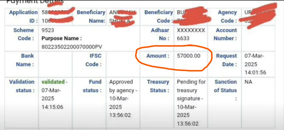 PFMS UP Scholarship Payment Status Release