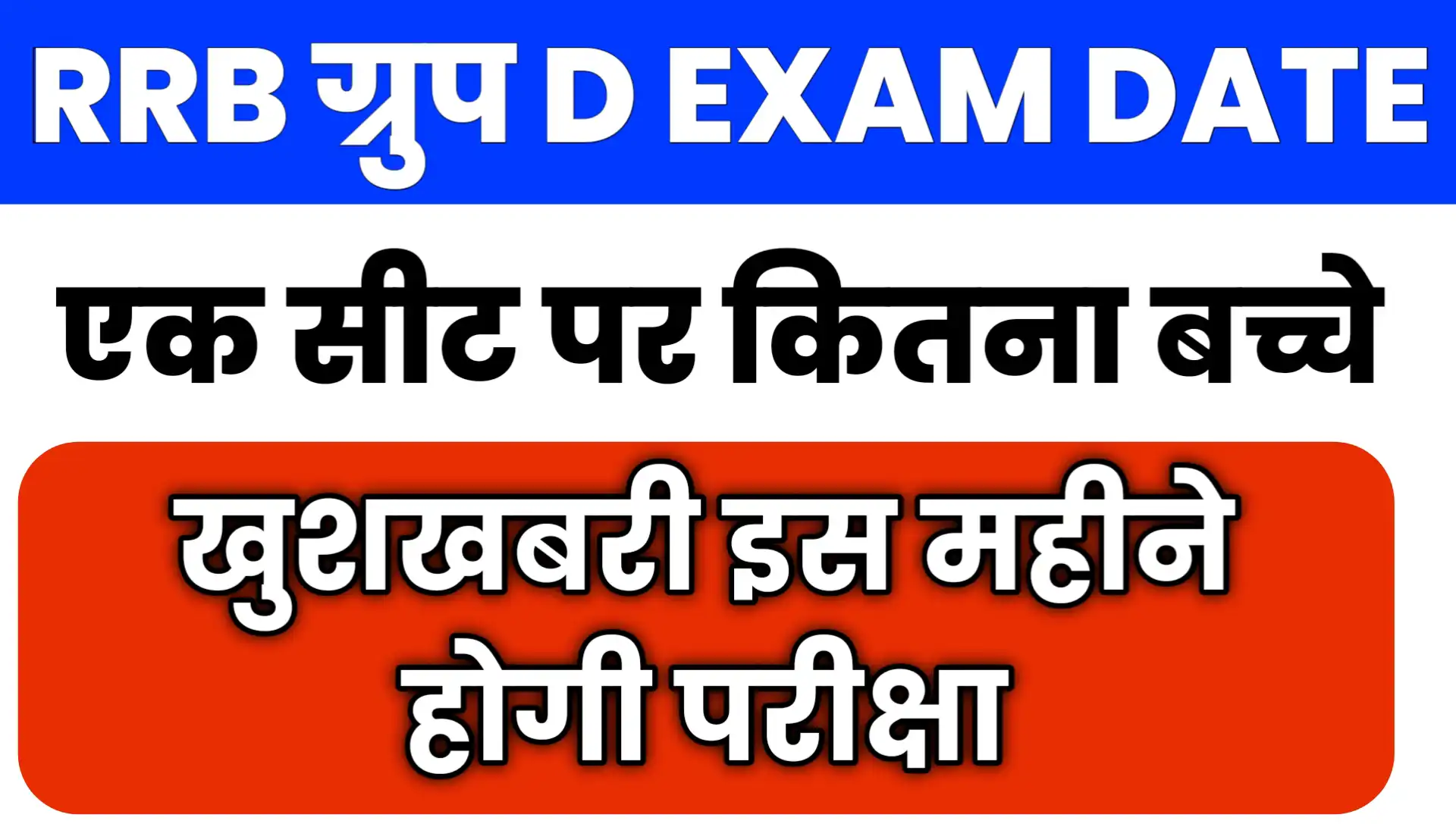 RRB Group D Exam Date 2025
