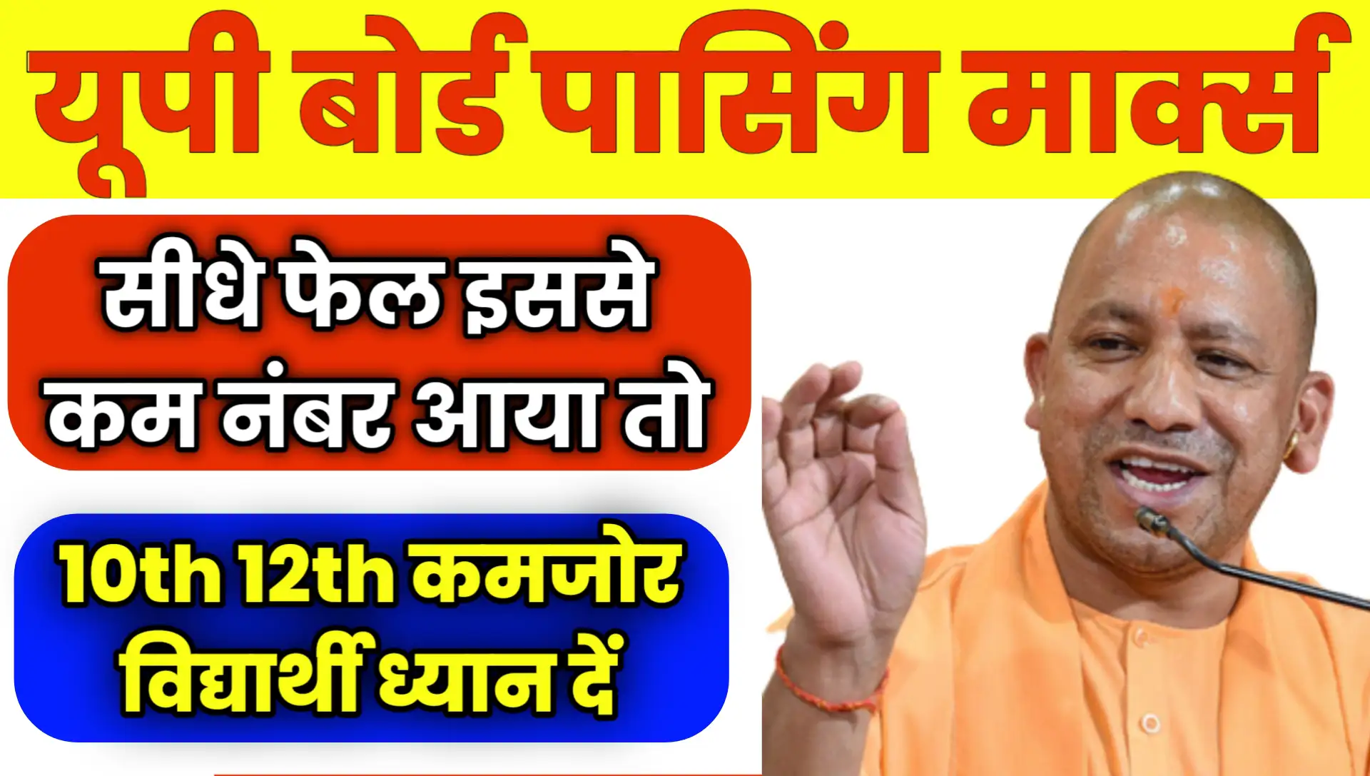 UPMSP UP Board 10th 12th Passing Marks