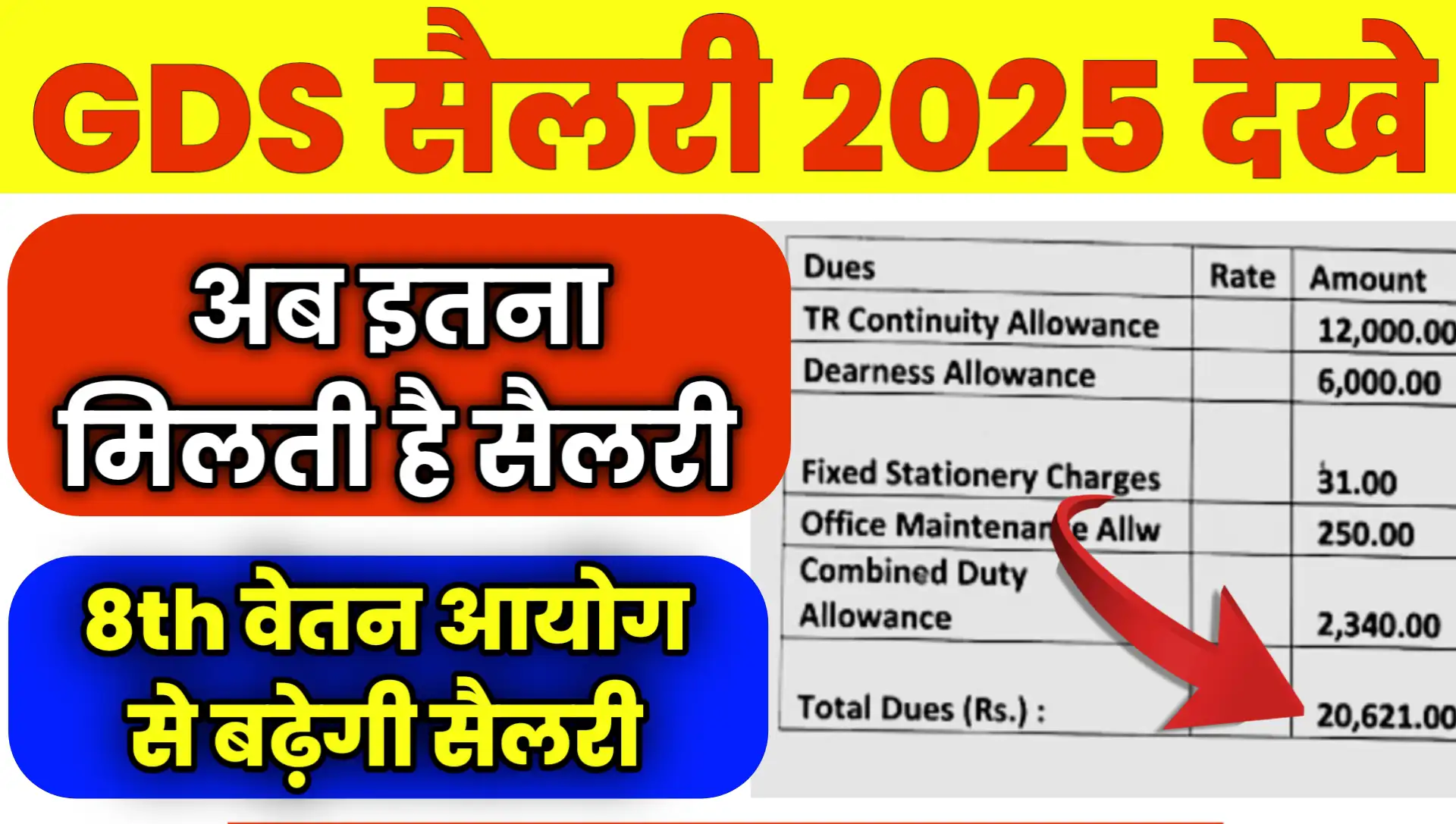 GDS Salary Per Month 2025 Kitni hai