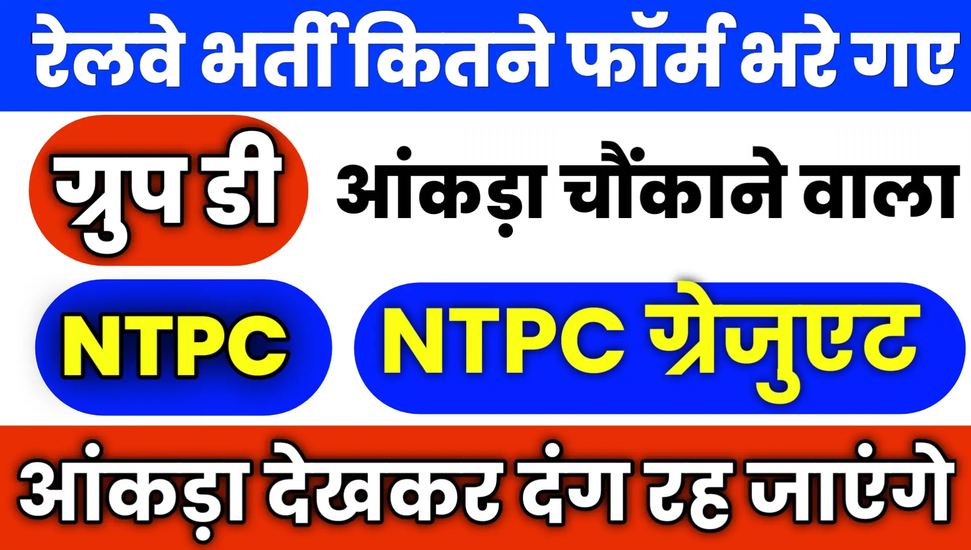 RRB Bharti me kitne Form bhare Gaye hai