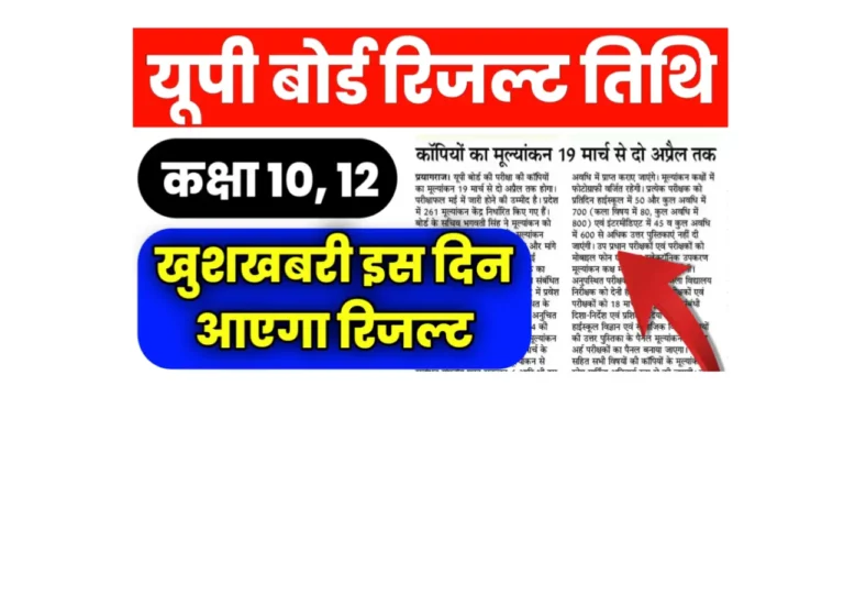 UPMSP UP Board Result 2025 Date