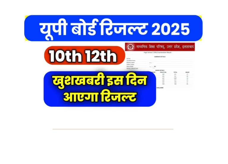 UPMSP UP Board Result kab Nikalega 2025