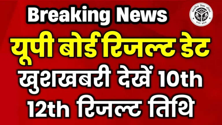 UP Board Result 2025 Date Kab Aayega