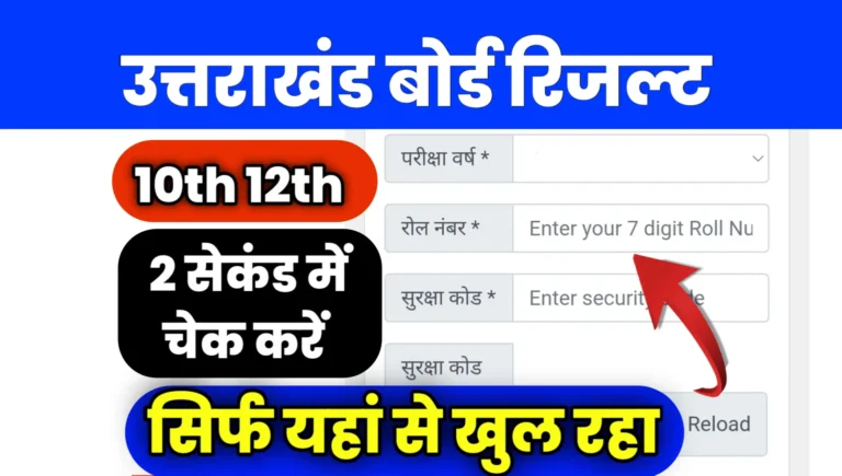 Uttrakhand Board Result 10th 12th