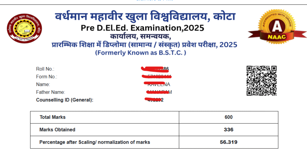 BSTC Result