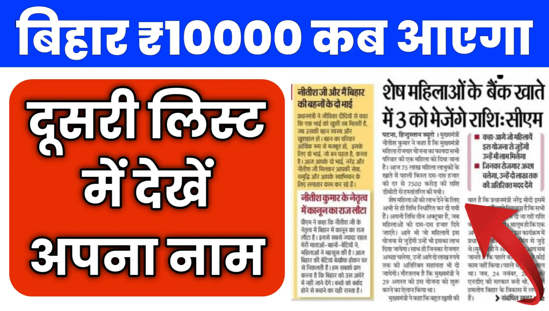 Mahila Rojgar Yojana Payment Installment List