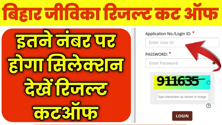 Bihar JEEVIKA RESULT Scorecard Cut Off