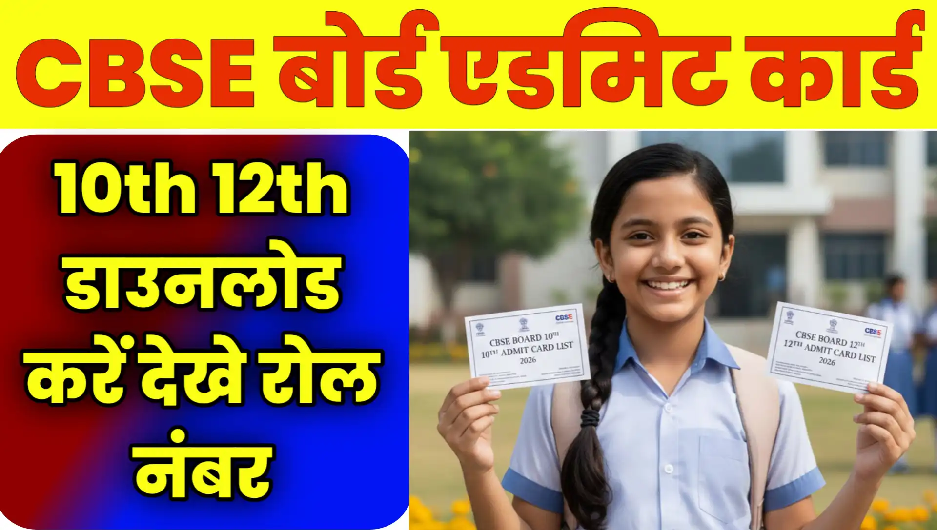 CBSE Board Admit Card 2026 Download